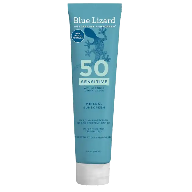 Blue Lizard Mineral SPF 50 family sunscreen with Yuka score 93/100