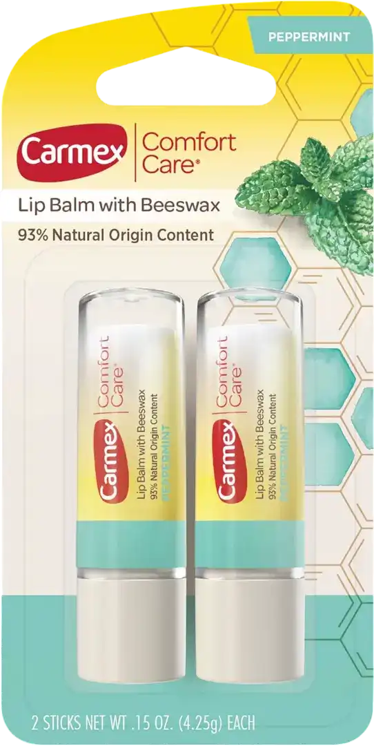 Carmex Comfort Care Beeswax Peppermint Lip Balm - Yuka Score 100/100